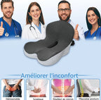Coussin de siège à mémoire de forme de voiture respirant